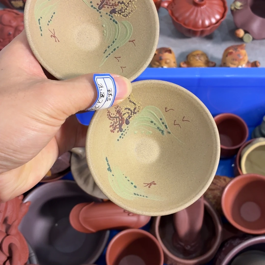 紫砂茶杯瑕疵不退不换介意勿拍