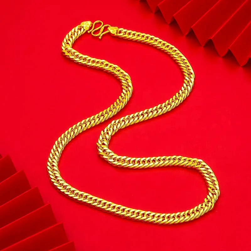 合金项链 时尚老板古巴马鞭项链 霸气经典扁平 大气个性