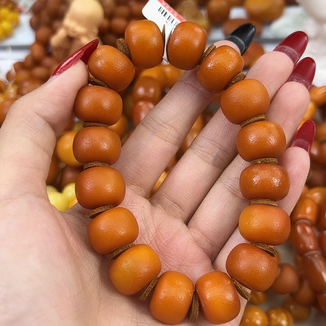 琥珀颈饰未镶嵌蜜蜡