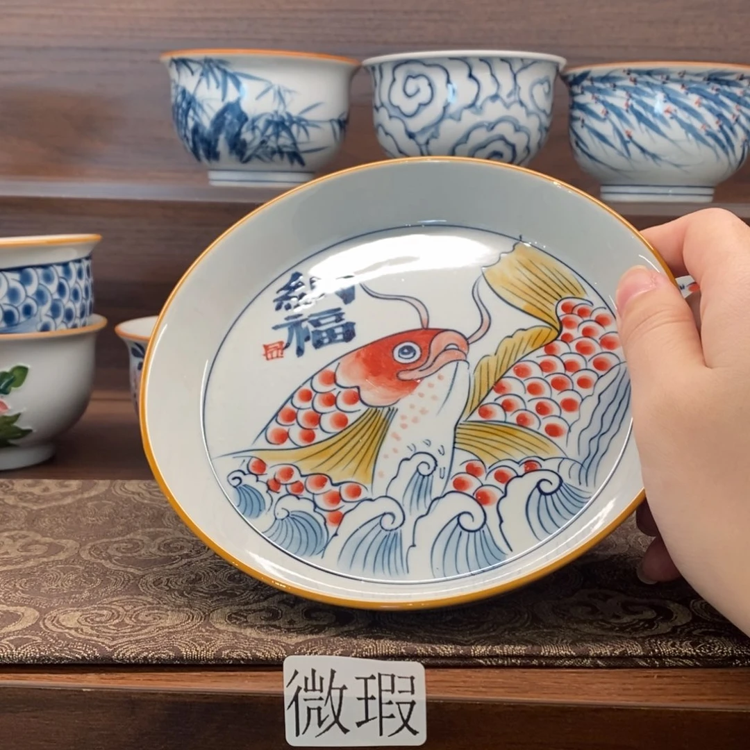 釉下彩手工绘制手工绘制
