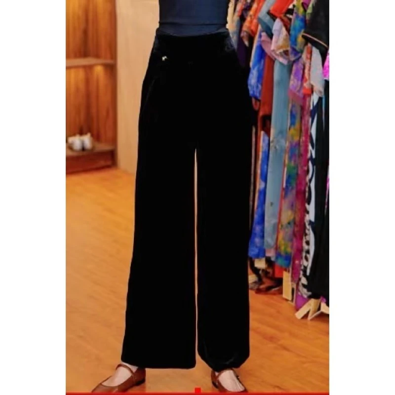 7988-18新款时尚休闲丝绒裤