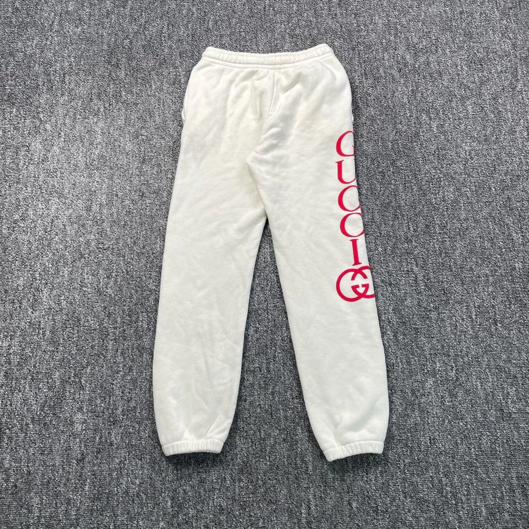 95新 GUCCI/古驰 8073/logo印花休闲运动长裤/XS码/