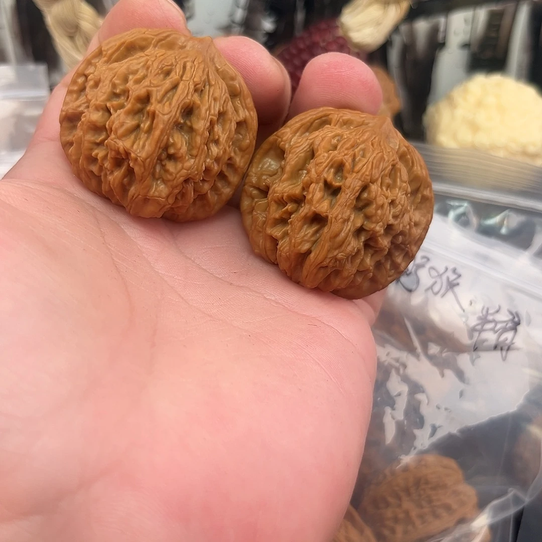 把件文玩核桃矮壮虎头41尺