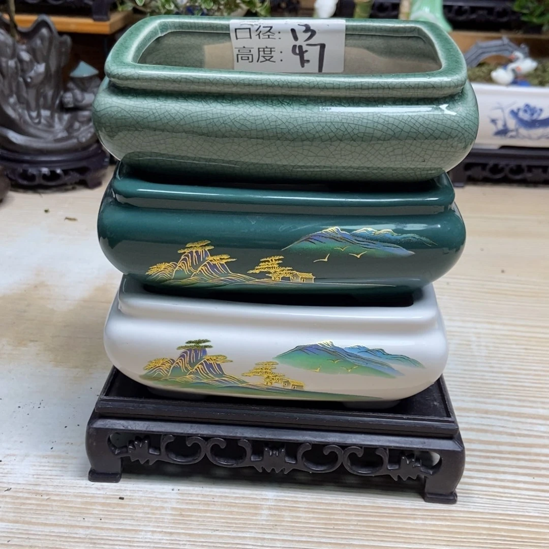 瓷片陶瓷花盆陶瓷艺术