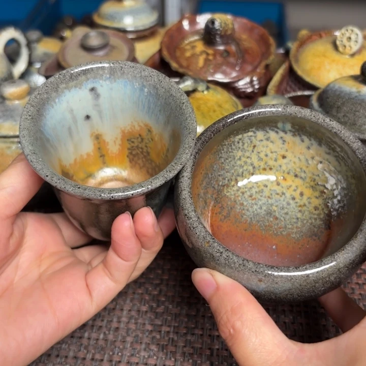 茶杯紫砂平****7一对杯子