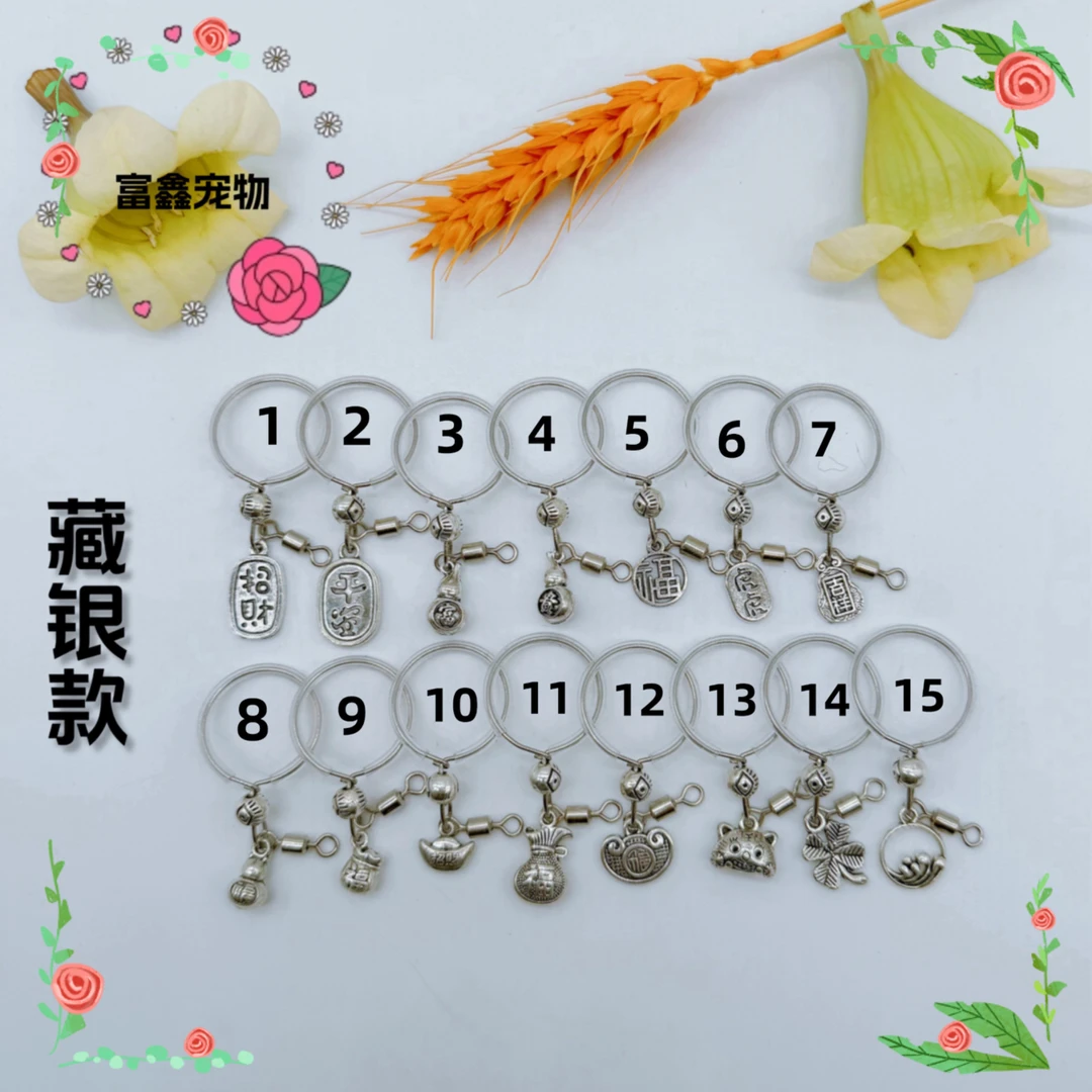 新款藏银脖套玄风牡丹脖圈栓鸟链子户外遛鸟放飞小太链子虎皮鹦鹉