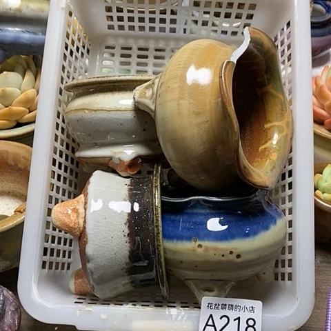 紫砂花盆218瑕疵品口径7到8无售后