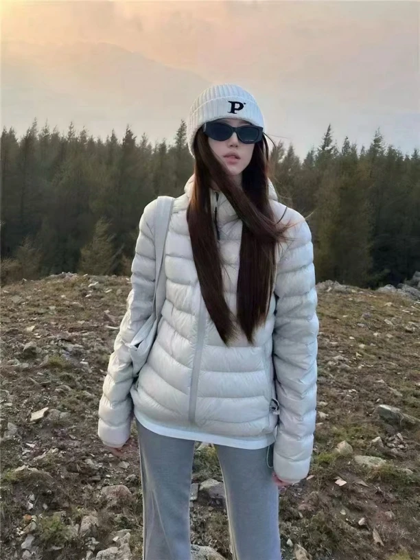 【MMiao】三星羽绒-排骨情侣款2025新款韩版连帽90白鸭绒Ju&Me外套