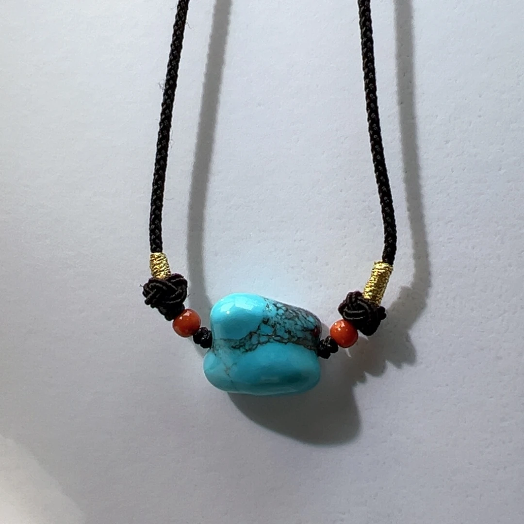 绿松石未镶嵌挂件