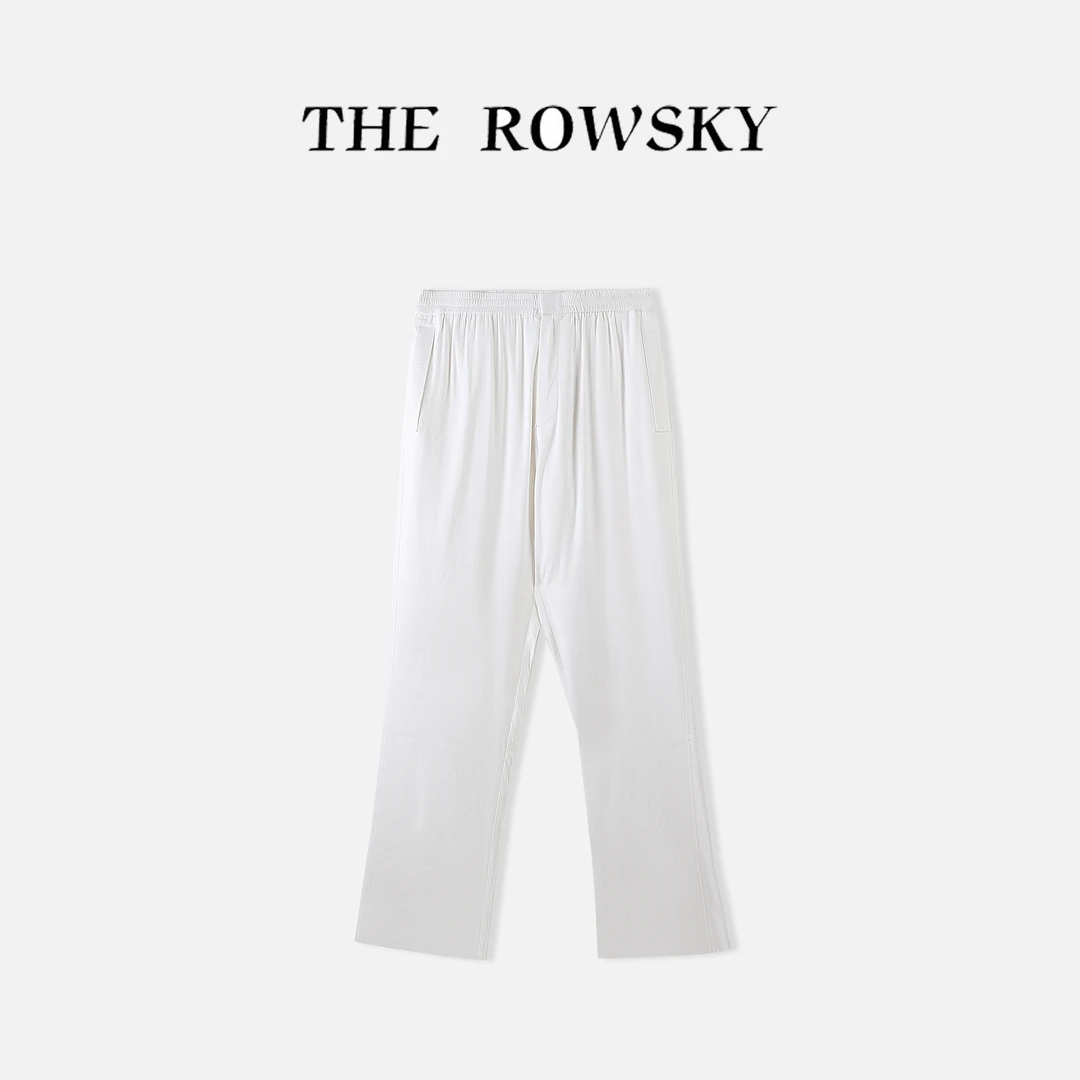 THE ROWSKY杨圣坤男士直筒百搭休闲通勤薄款亚麻休闲裤SK255580
