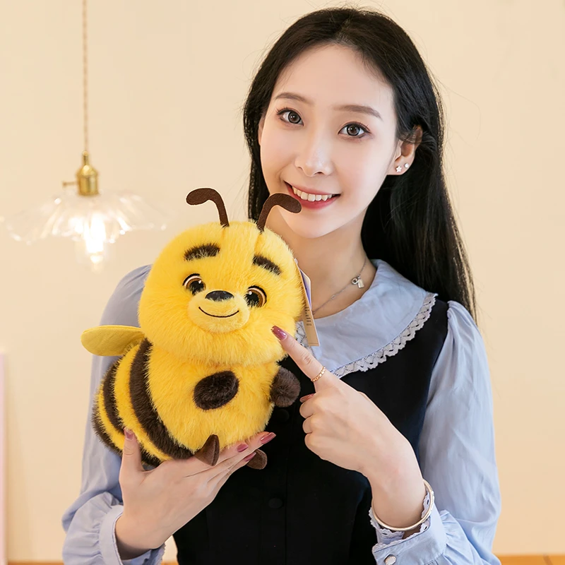 可爱大眼小蜜蜂玩偶创意公仔毛绒玩具儿童布娃娃卡通蜜蜂生日礼物
