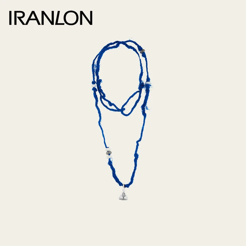 IRANLON 合金棉绳项链 蓝铃觉长项链