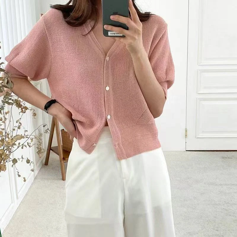 吸引你韩国正品时尚百搭针织开衫