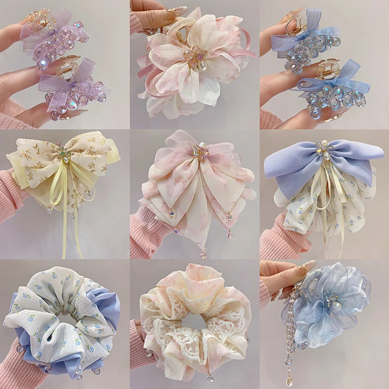 K401-600沐熙时尚饰品发夹发箍发圈氛围感抓夹2025新款上班族发饰