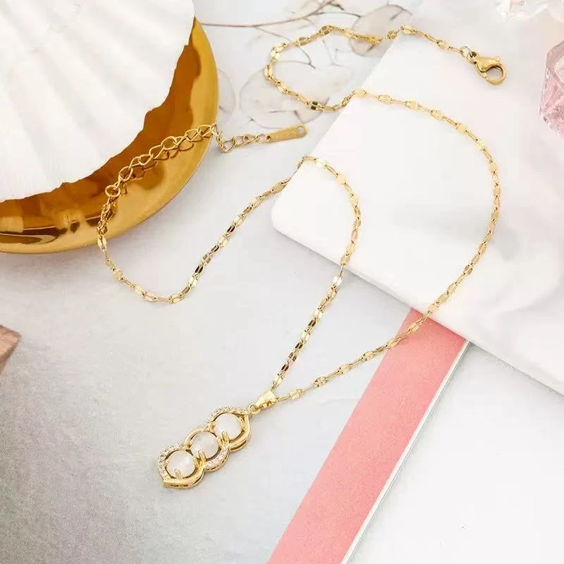 铜合金吊坠 三生三世项链吊坠超仙项链气质爆款礼服配饰5318