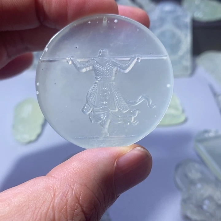 岫玉未镶嵌吊坠吊坠