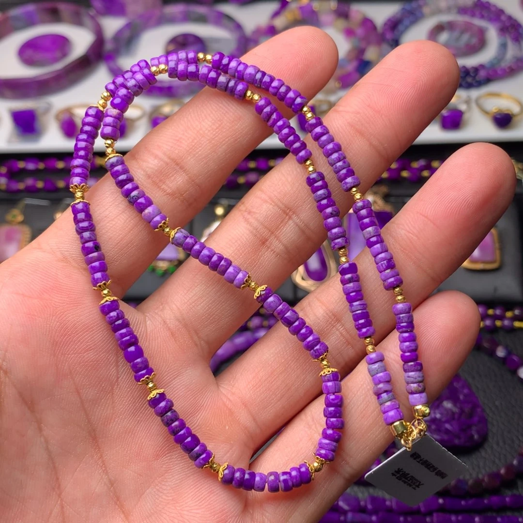 苏纪石（舒俱来）18K金镶嵌项链