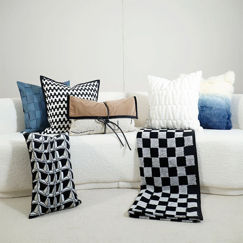 【清仓】1轻奢抱枕居家沙发客厅靠背垫高级感时尚腰枕网红百搭简约