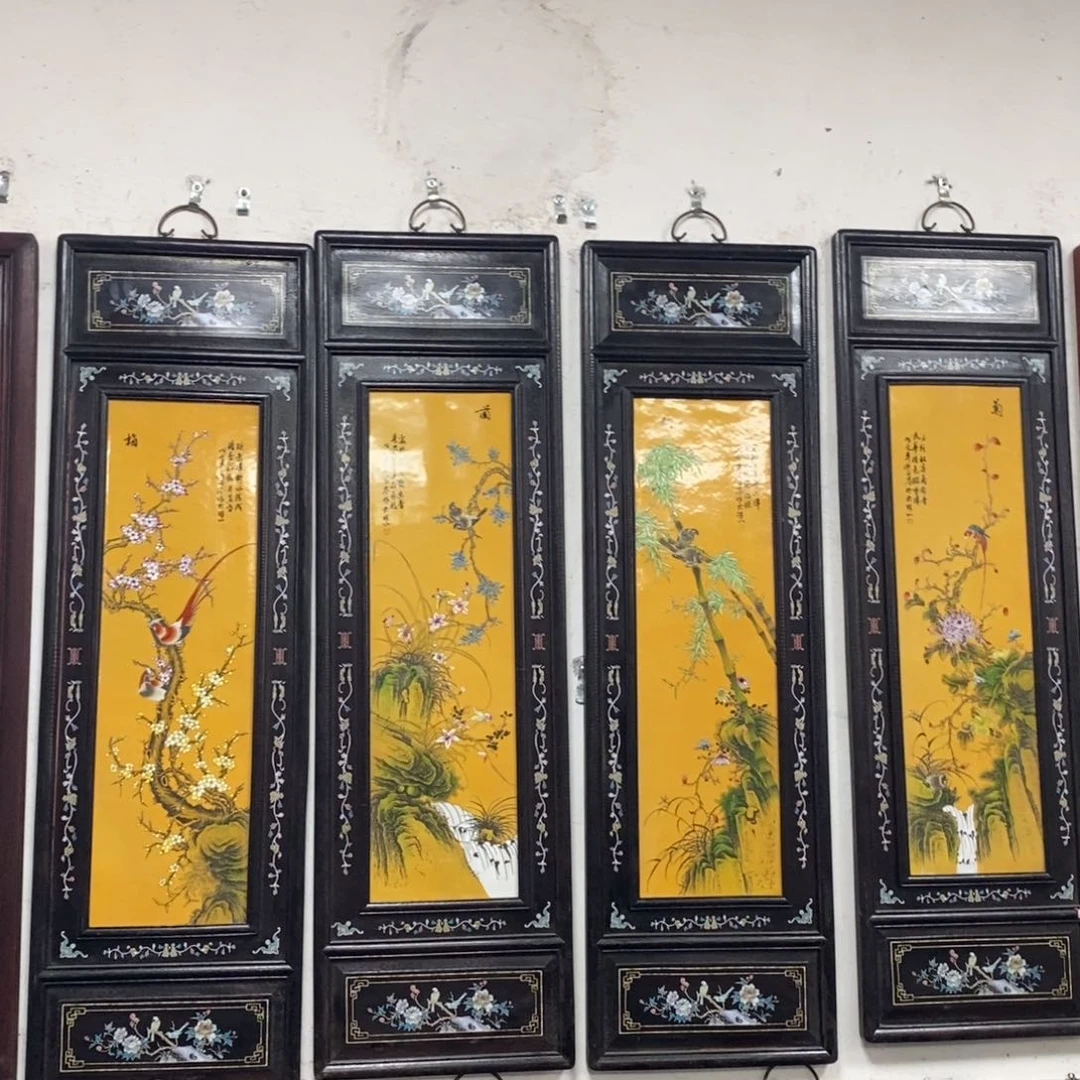 瓷片1.2*36*4景德镇瓷板画柴窑烧制