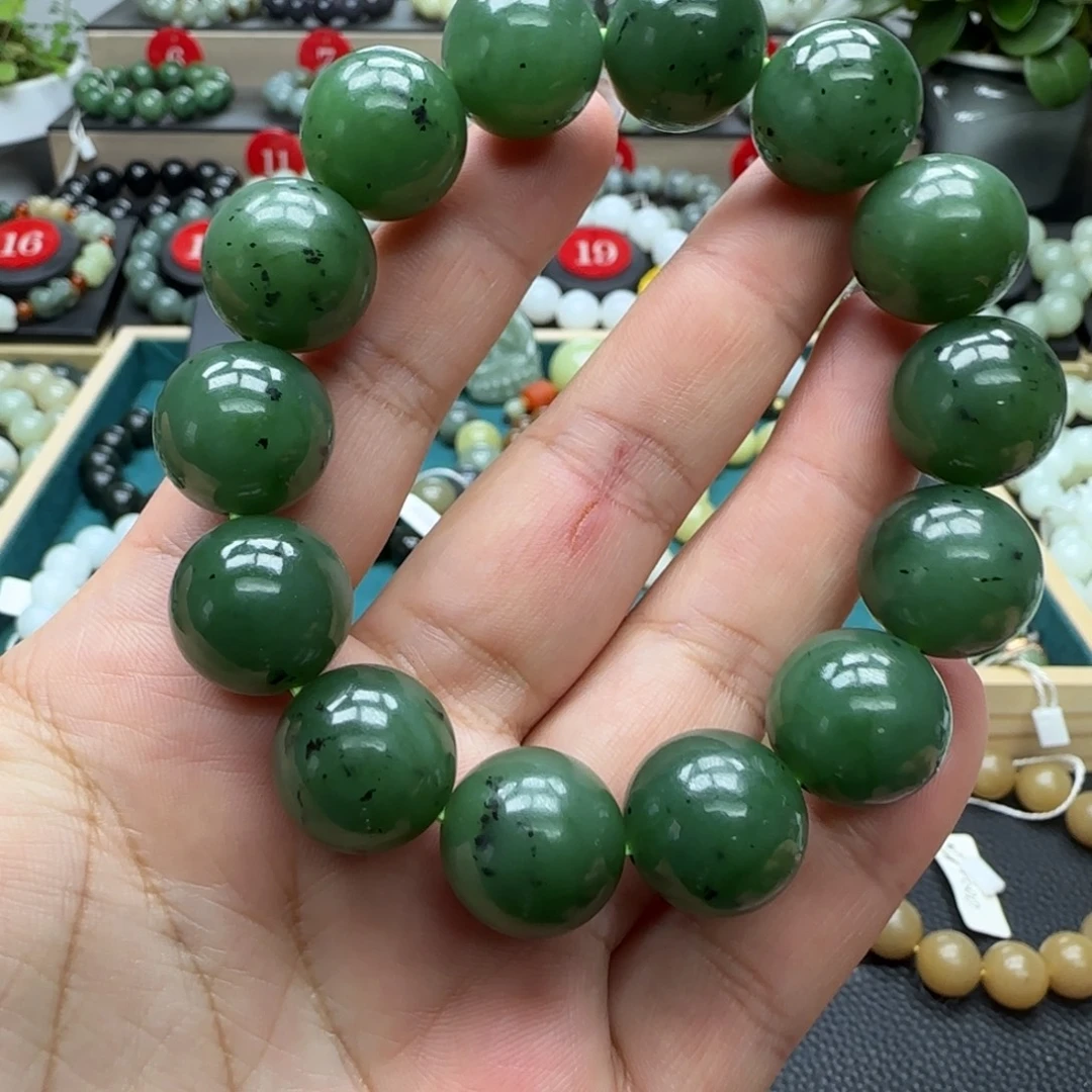 和田玉未镶嵌手链16