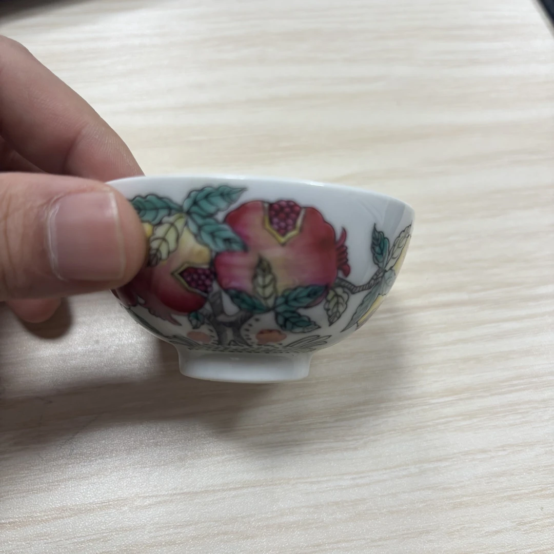 粉彩陶瓷主人杯子