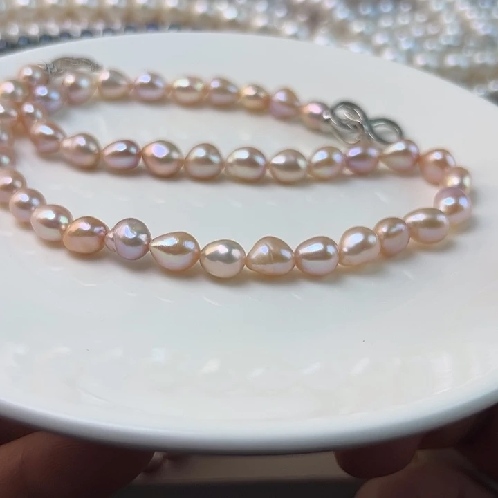 未镶嵌颈饰淡水珍珠7-8