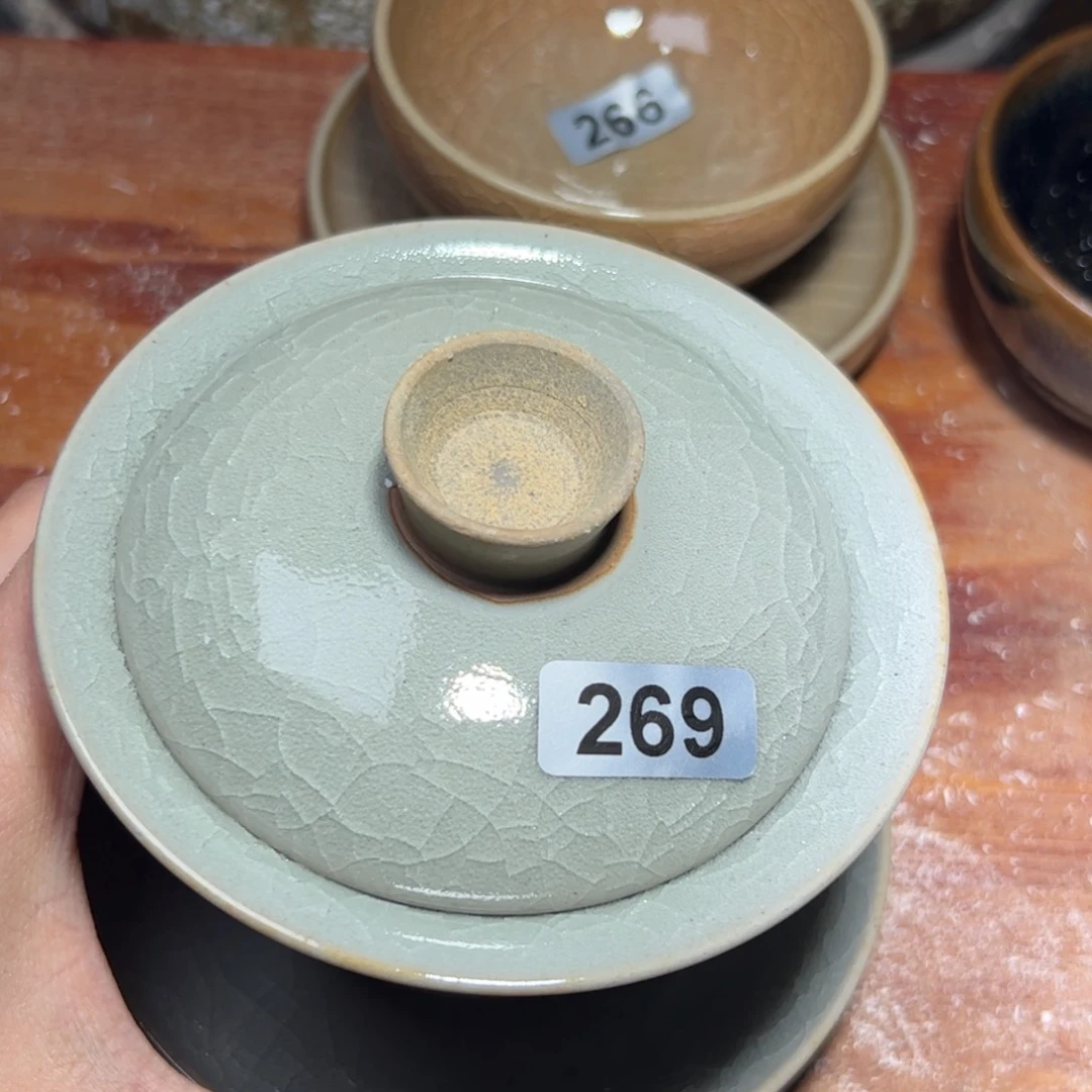 茶盏发*猪全手工原矿愿釉建盏