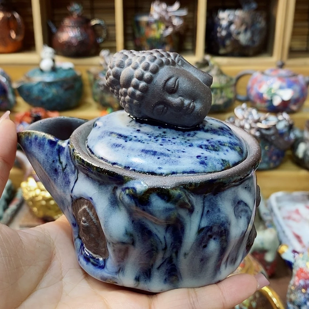 粗陶志野柴烧茶器