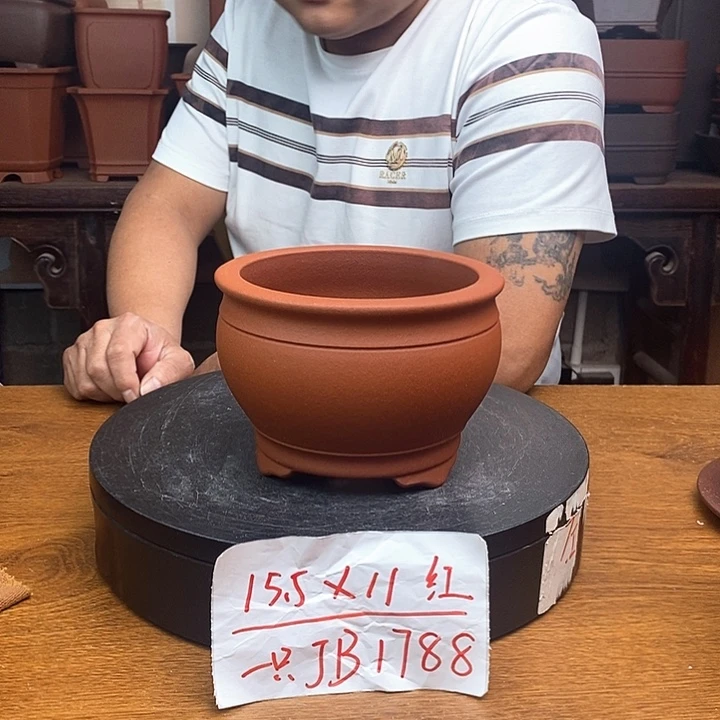紫砂花盆货号一只JB1788