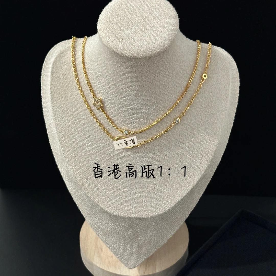 【香港高版本】   【香港高版本】  CNC精工V金 CD星星项链轻奢气质款