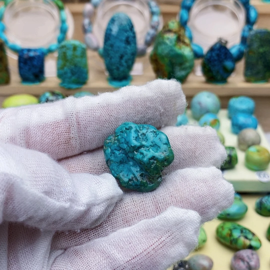 定制绿松石未镶嵌吊坠