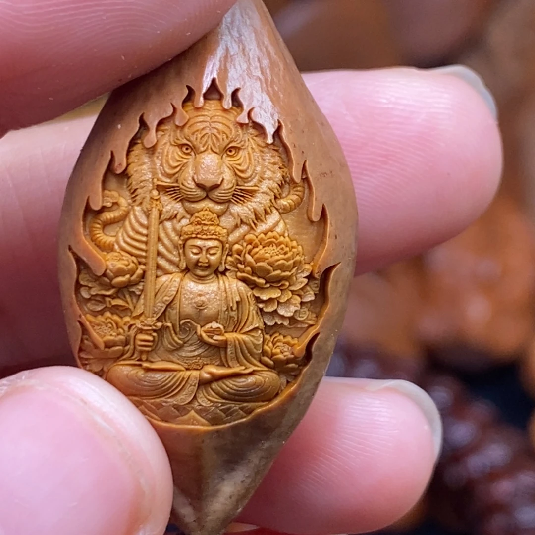 菩提籽类橄榄核雕刻手串手链项链吊坠