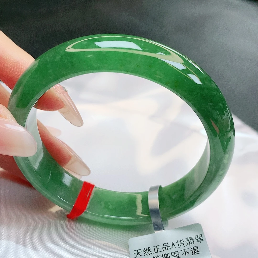 翡翠未镶嵌手镯缅甸天然a货翡翠手镯
