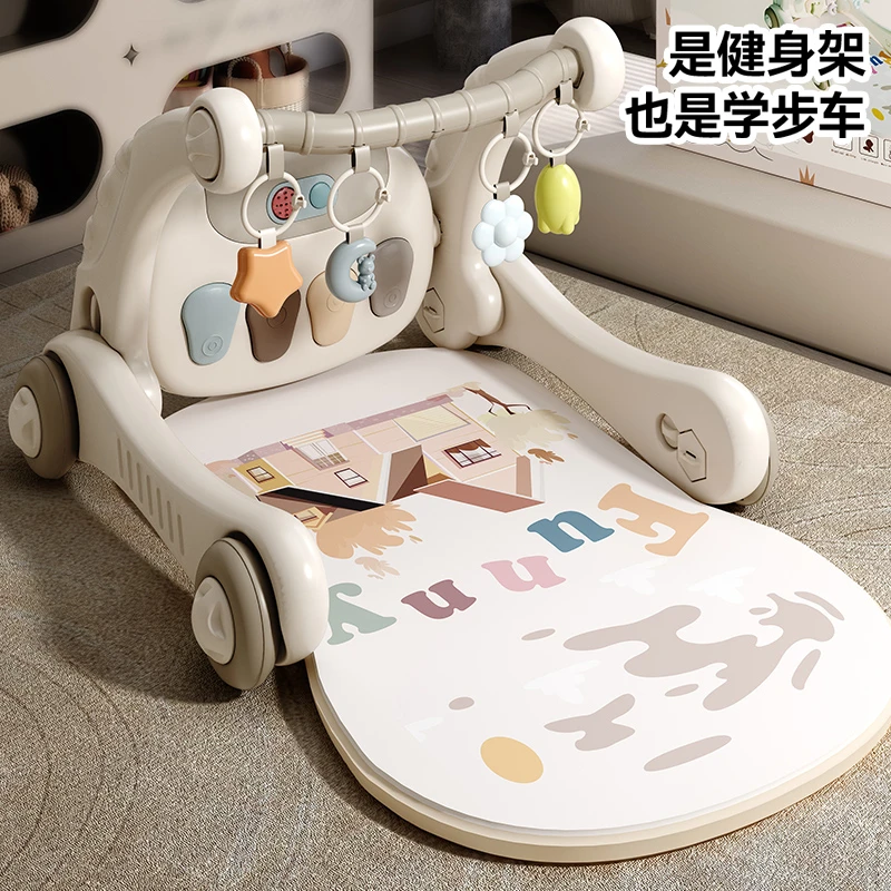 婴儿健身架学步车婴幼儿脚踏钢琴宝宝躺玩神器满月礼物新生儿礼盒