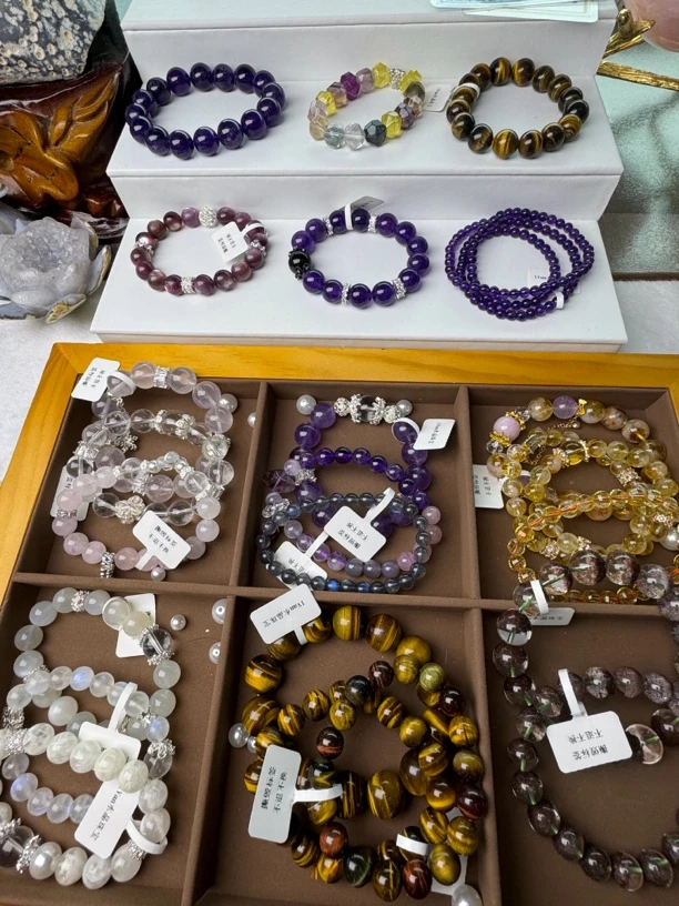 【1Van直播①号】天然水晶手串手链珠子定制多样性发货