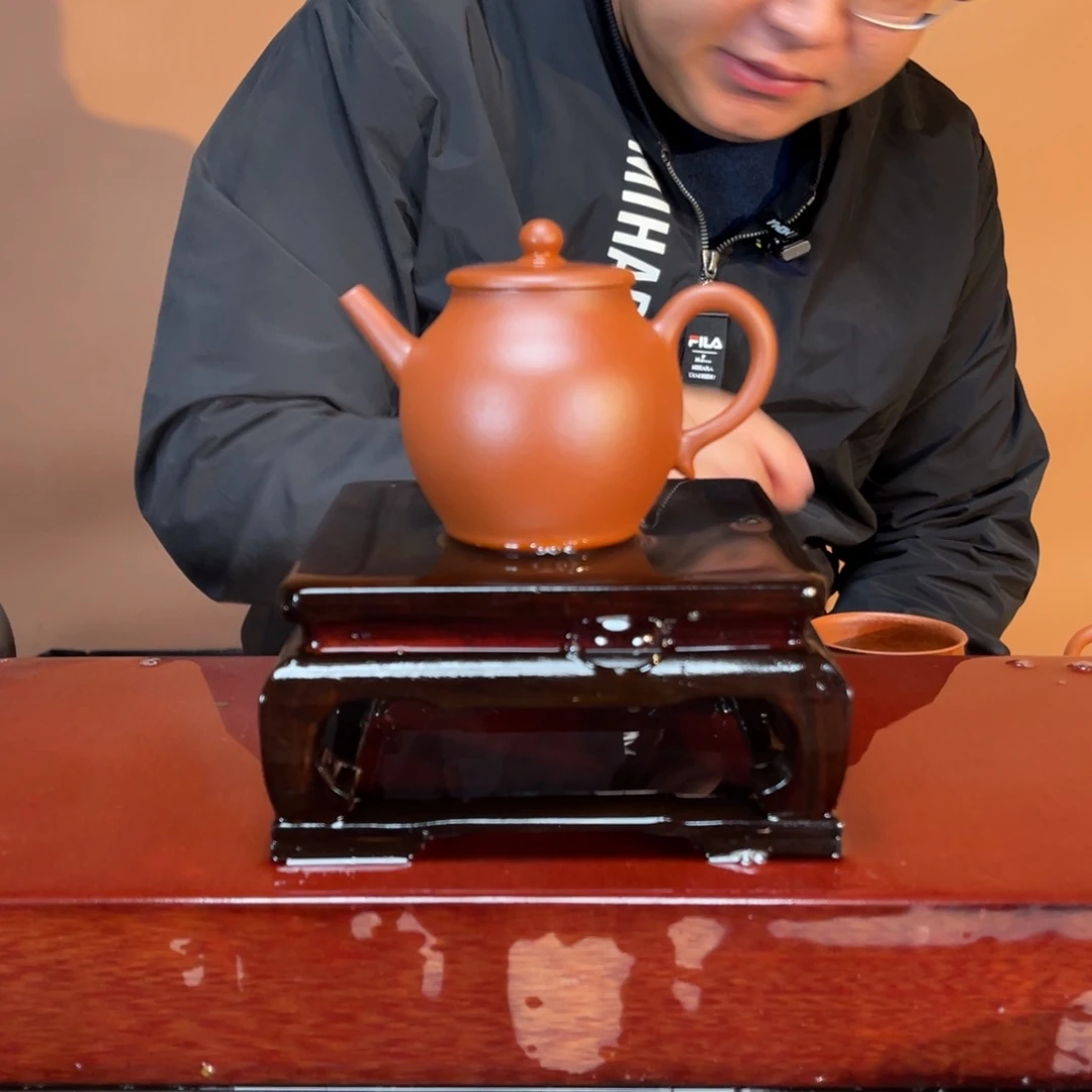 紫砂茶壶高端180cc平盖翁型壶