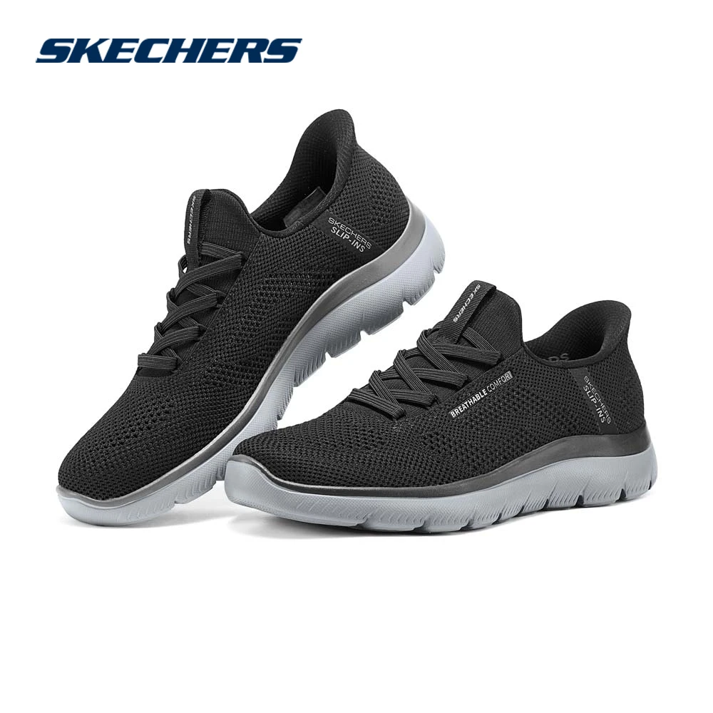 斯凯奇slip ins系列闪穿鞋秋季男鞋网面轻便透气休闲运动鞋232939