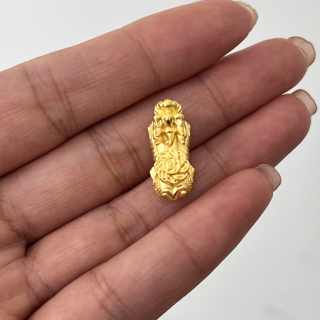 足金八方来财貔貅手串