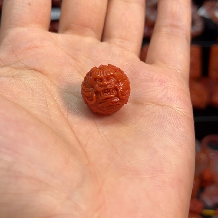 南红玛瑙配饰17mm未镶嵌