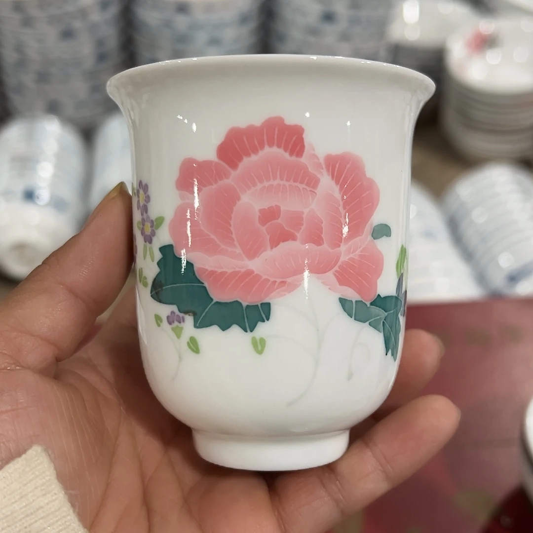 醴陵瓷直播供货基地手绘120毫升