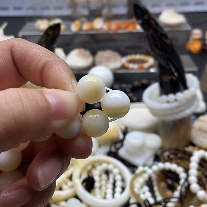 非金属贝壳金丝全品3颗