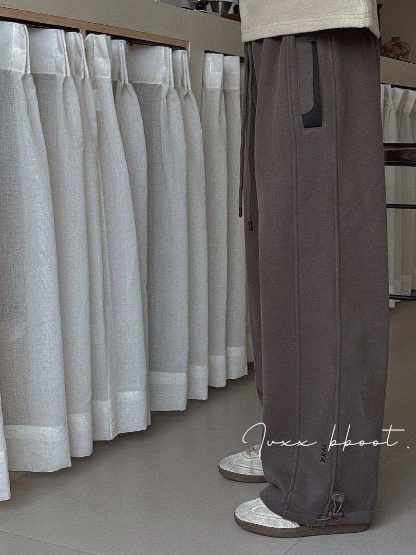 9174儿童新款加绒休闲运动裤百搭潮流针织裤