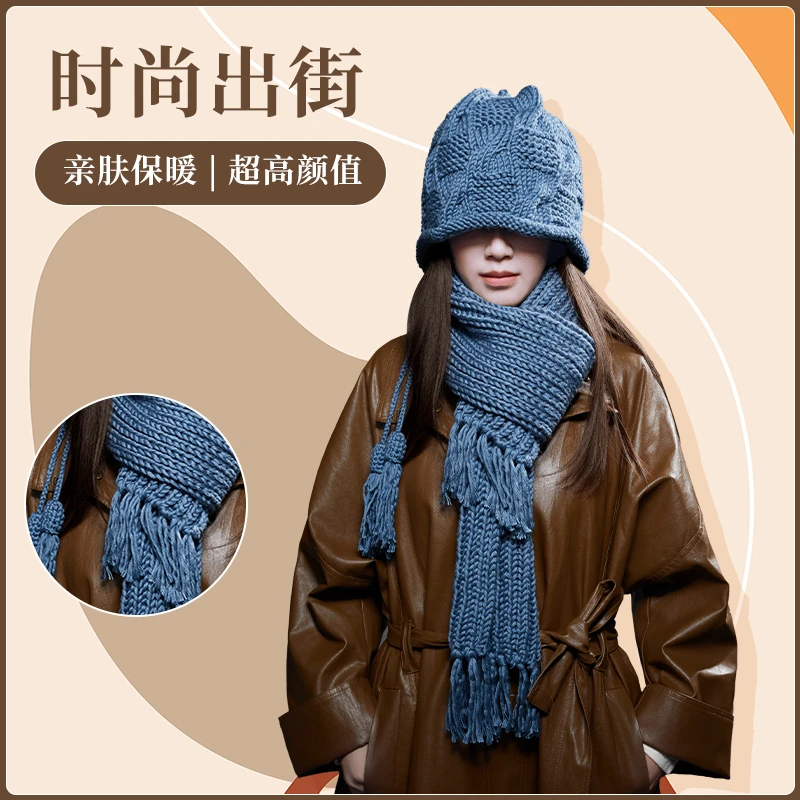 情人棉毛线手工编织diy围巾粗线棒针钩针冬季新款送女友男女亲手