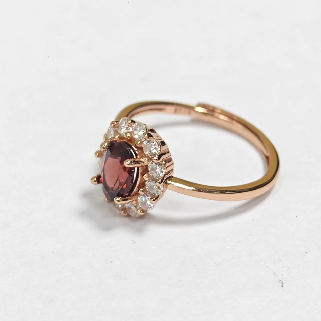 【书记甄选】天然石榴石戒指 多样性发一件 7960QBX