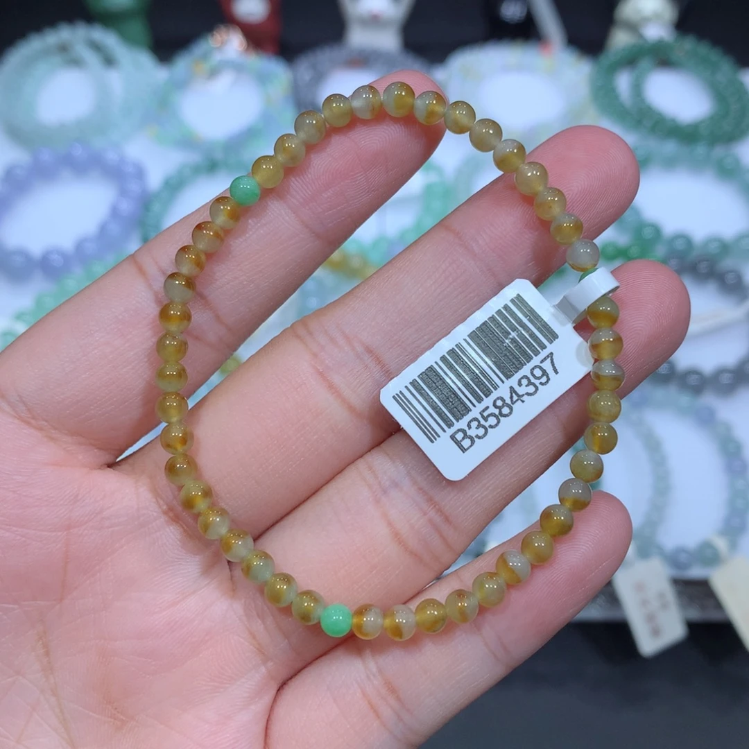 翡翠未镶嵌手串天然