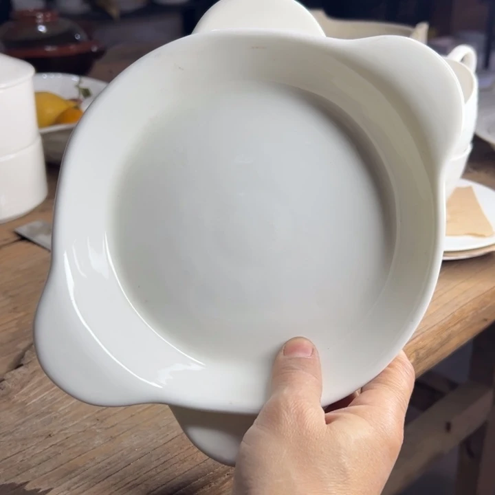 库存尾货库存尾货骨瓷小鲍鱼一对口径17