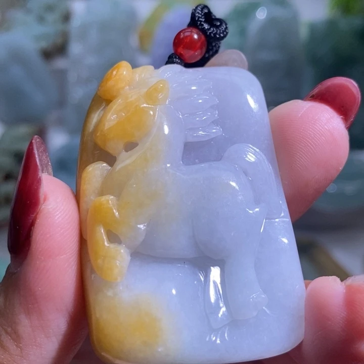 【闪购商品】翡翠未镶嵌颈饰马