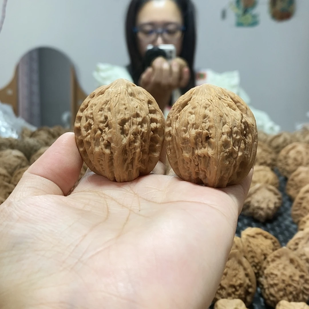 吊坠文玩核桃玉尊38有黄