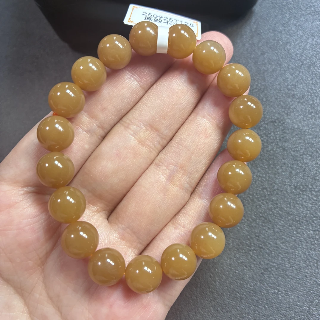 新疆和田玉且末糖卡10手串