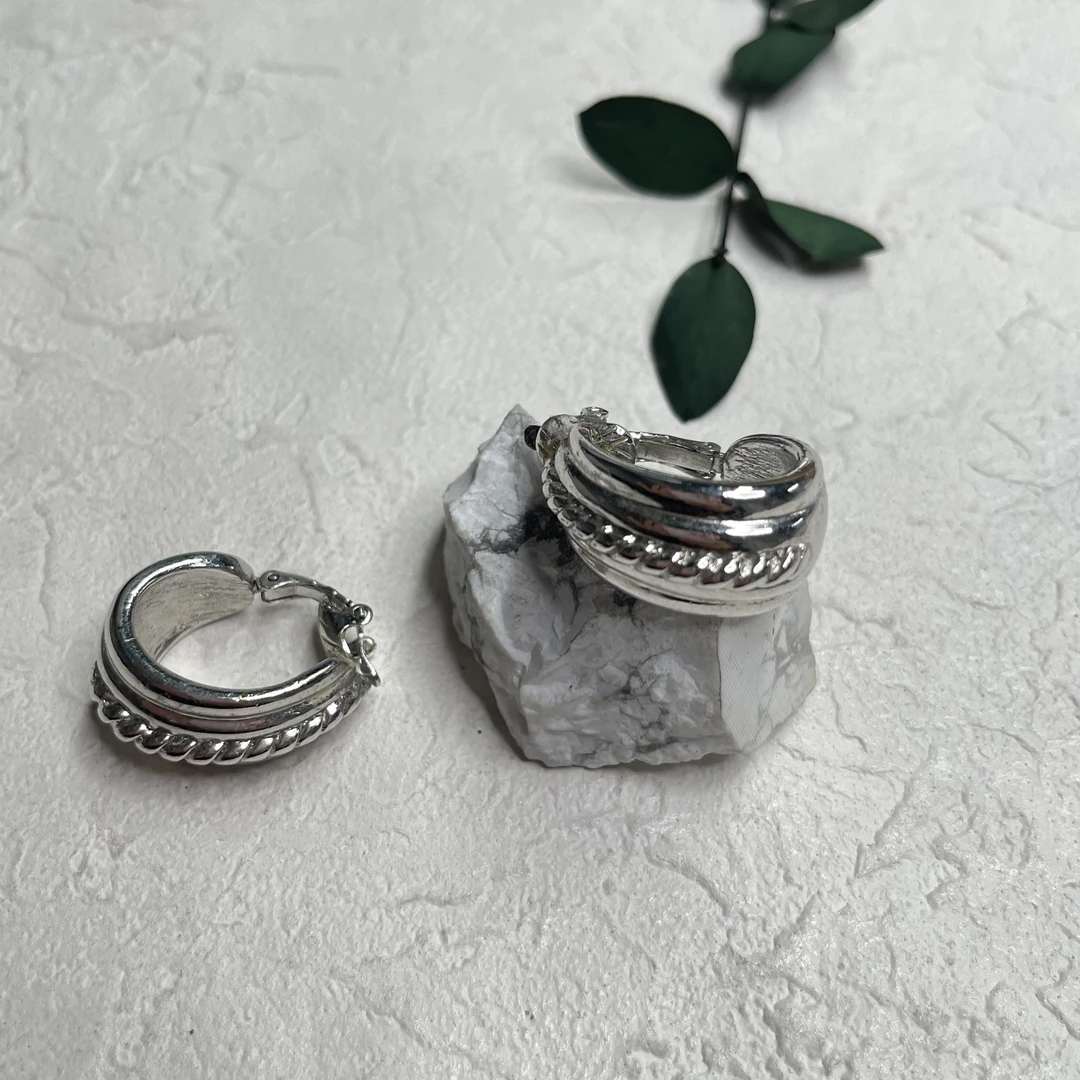 铜合金耳饰 【六六中古】孤品复古耳夹th5167